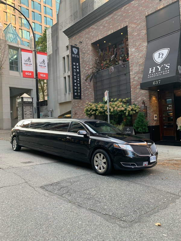 Black Lincoln MKT Stretch Limo Rental Vancouver BC Xclusive Limousines