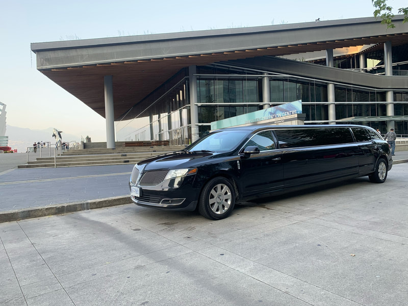 Black Lincoln MKT Stretch Wedding Limo Rental Vancouver Xclusive Limousines