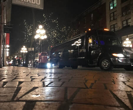 Vancouver Christmas Party Bus Rental from Xclusive Limousine